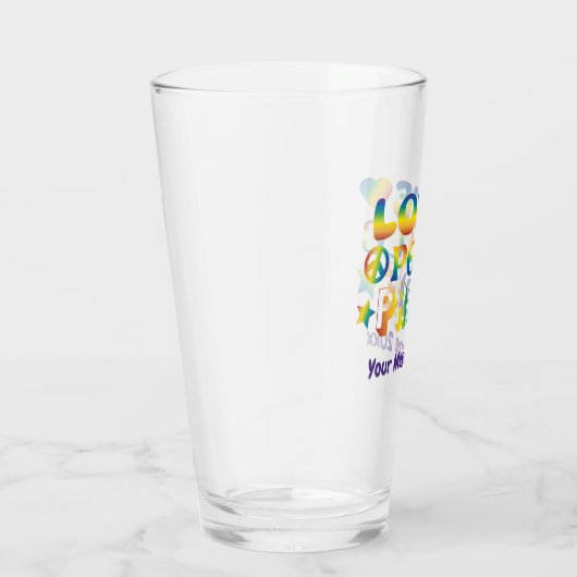 Liebe Friedensstolz Glas (Rechts)