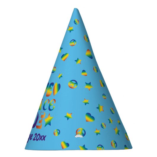 Liebe Friedensstolz Partyhütchen (Rechts)