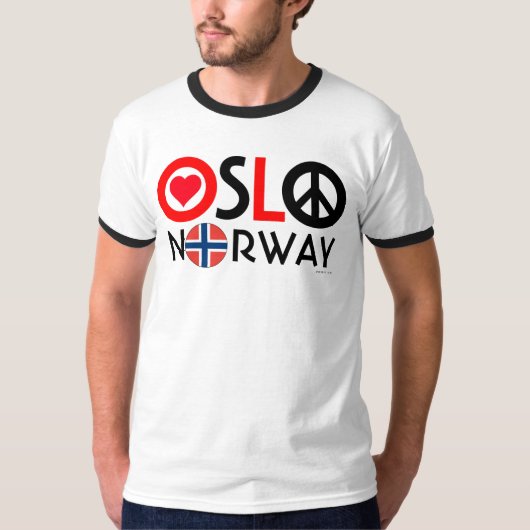 Liebe-FriedensT - Shirt 2 Oslos Norwegen (Vorderseite)