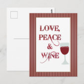 Liebe Friedenswein Postkarte (Vorne/Hinten)