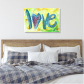 Liebe Frische Frühlingsmalereien Leinwand drucken (Insitu (Schlafzimmer))