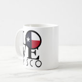 LIEBE Frisco Texas 11oz Kaffeetasse (Vorderseite Links)