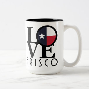 LIEBE Frisco Texas 15oz Zweifarbige Tasse