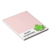 Liebe Frog Funny Gruß: Hoppy Valentinstag Notizblock (angewinkelt)