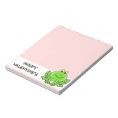 Liebe Frog Funny Gruß: Hoppy Valentinstag Notizblock (Rotiert)