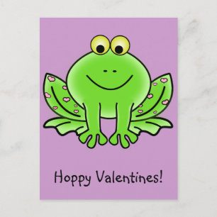 Liebe Frog Funny Gruß: Valentinstag Feiertagspostkarte