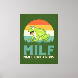 Liebe Frogs Canvas Print Leinwanddruck