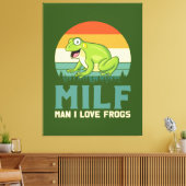Liebe Frogs Canvas Print Leinwanddruck (Insitu (Wohnzimmer))