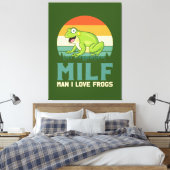Liebe Frogs Canvas Print Leinwanddruck (Insitu (Schlafzimmer))