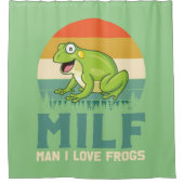Liebe Frogs Duschvorhang (Vorderseite)