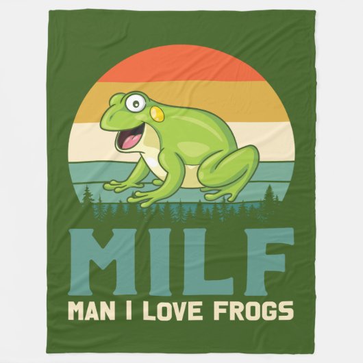 Liebe Frogs Fleece Blanket (Vorderseite)