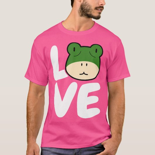 Liebe Frogs Frog Lover Cool Frosch T-Shirt (Vorderseite)