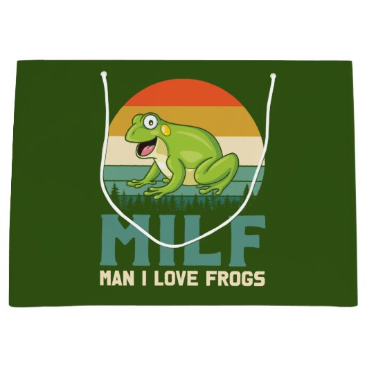 Liebe Frogs Gift Bags Große Geschenktüte (Vorderseite)