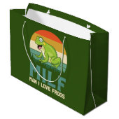 Liebe Frogs Gift Bags Große Geschenktüte (Rückseite Schrägansicht)