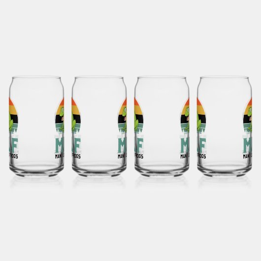 Liebe Frogs Glasses Dosenglas (Links)