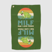 Liebe Frogs Golfhandtuch (Vorderseite)