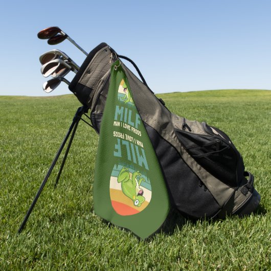 Liebe Frogs Golfhandtuch (Gras)