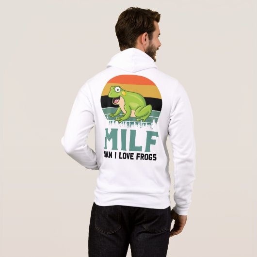 Liebe Frogs Hoodie (Schwarz voll)