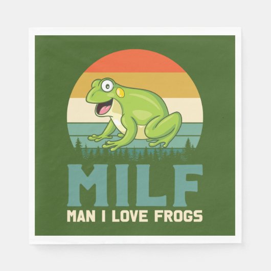 Liebe Frogs Paper Napkins Serviette (Vorderseite)