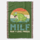 Liebe Frogs Throw Decke (Vorderseite Vertikal)
