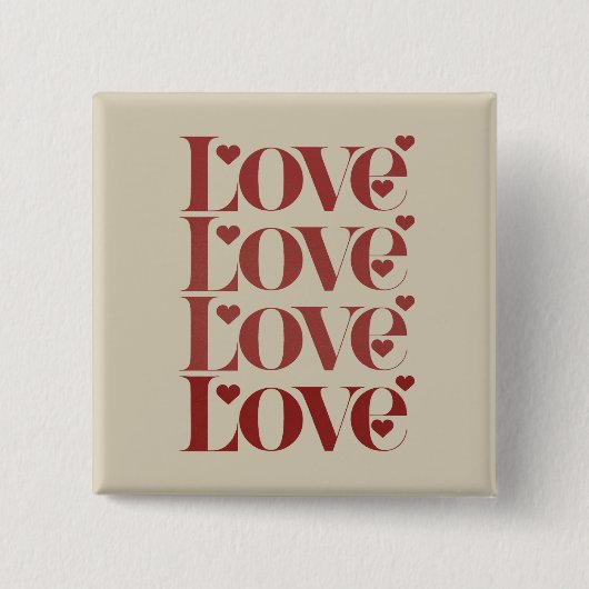 Liebe Frohes Valentinstag Valentinstag Button (Vorderseite)