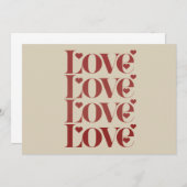 Liebe Frohes Valentinstag Valentinstag Dankeskarte (Vorne/Hinten)