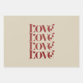 Liebe Frohes Valentinstag Valentinstag Geschenkpapier Set (Vorderseite)