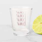 Liebe Frohes Valentinstag Valentinstag Schnapsglas (Rückseite)