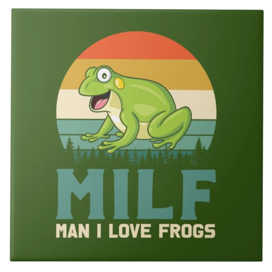 Liebe Frosch Tile Fliese (Vorderseite)