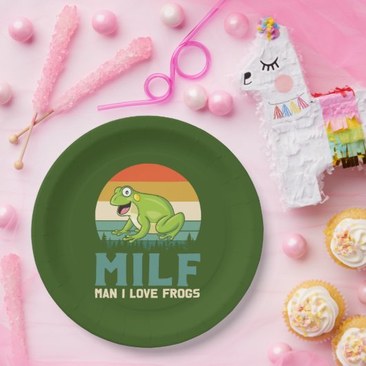 Liebe Frösche Papier Teller (Party)