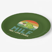 Liebe Frösche Papier Teller (Schrägansicht)