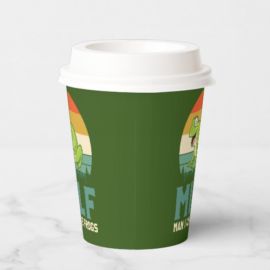 Liebe Frösche Papiergruppen Pappbecher (Rechts)