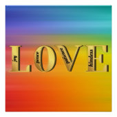 LIEBE-Früchte Gottes Geist Christain Glaube Poster (Vorderseite)