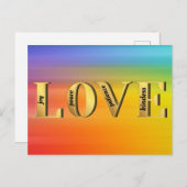 LIEBE-Früchte Gottes Geist Christain Glaube Postkarte (Vorne/Hinten)