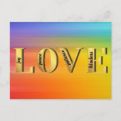 LIEBE-Früchte Gottes Geist Christain Glaube Postkarte (Vorderseite)