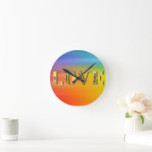 LIEBE-Früchte Gottes Geist Christain Glaube Runde Wanduhr (Zuhause)