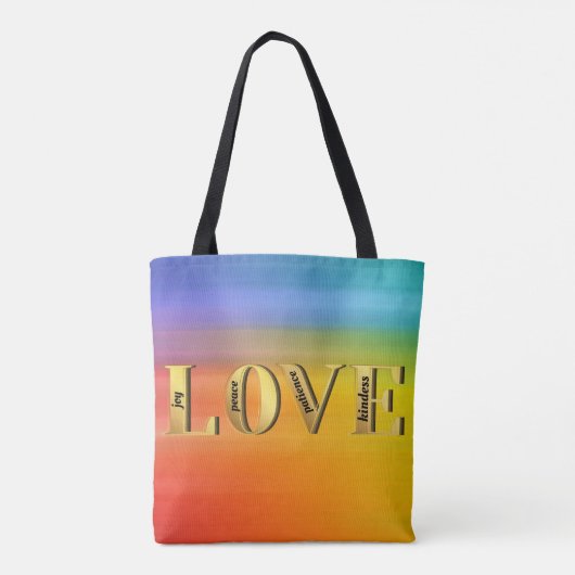 LIEBE-Früchte Gottes Geist Christain Glaube Tasche (Rückseite)