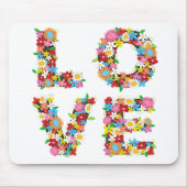 LIEBE Frühlingsblumen Mousepad (Vorne)