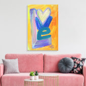 Liebe Frühstanzdrucke (Mittel) Leinwanddruck (Insitu (Wohnzimmer))