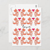 Liebe Fuchs Postkarte (Vorne/Hinten)