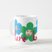 Liebe | FUN BLUME FACES | Vollständig anpassbar Kaffeetasse (Vorderseite Links)