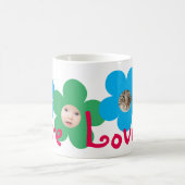 Liebe | FUN BLUME FACES | Vollständig anpassbar Kaffeetasse (Mittel)