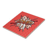 LIEBE Fun Retro Comic Pop Fliese (Seite)