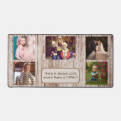 Liebe fünf Fotomodelle Holzkörner Schreibtischunterlage (Vorderseite)