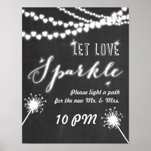 Liebe funkeln Hochzeitsschildkröte gelassen Poster