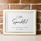 Liebe-Funkelzeichen druckbares Plakat gelassen