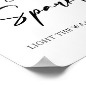 Liebe-Funkelzeichen druckbares Plakat gelassen (Ecke)