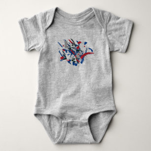 Liebe Funky Pinsel Babyeinlagen Overall Baby Strampler