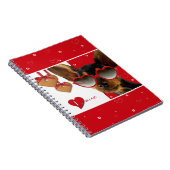 Liebe. Funny Dog Valentine's Day Gift Notizblock (Rechte Seite)