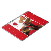 Liebe. Funny Dog Valentine's Day Gift Notizblock (Linke Seite)